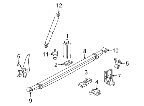 2011 GMC Sierra 1500 Rear Suspension Diagram