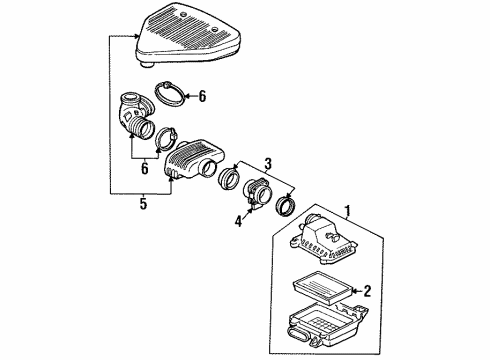 1994 Cadillac Fleetwood Air Intake Diagram