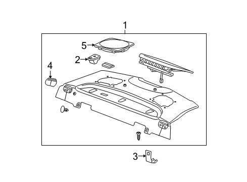 2007 Buick LaCrosse Interior Trim - Rear Body Diagram