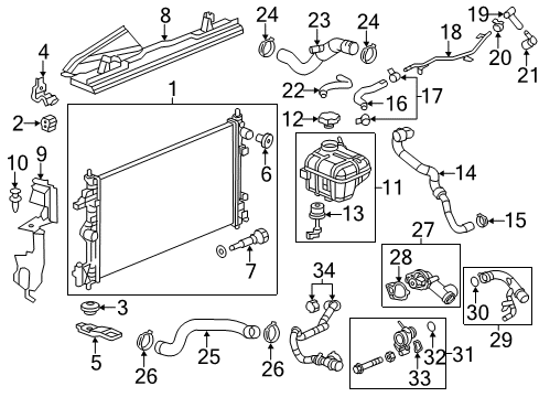 Plug, Radiator Diagram for 93188651