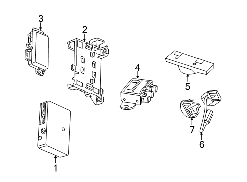 2017 Chevy Corvette Communication System Components Diagram
