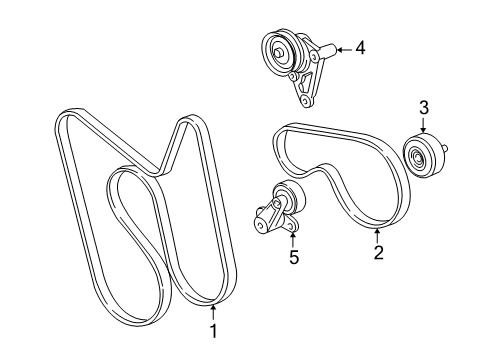 2007 Chevy Express 3500 Belts & Pulleys Diagram