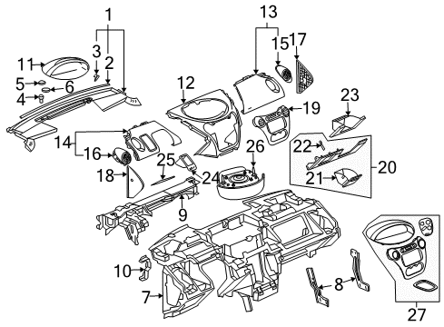 2006 Saturn Ion Instrument Panel Diagram