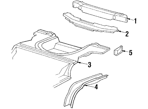 1993 Chevy Cavalier Rear Body Diagram