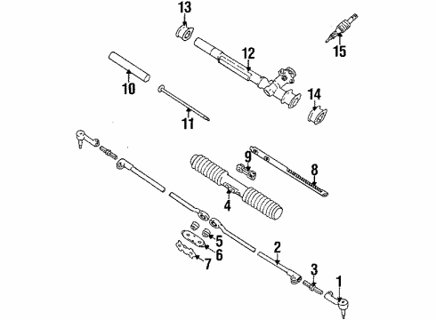 1990 Buick Skylark P/S Pump & Hoses, Steering Column, Steering Gear & Linkage Diagram