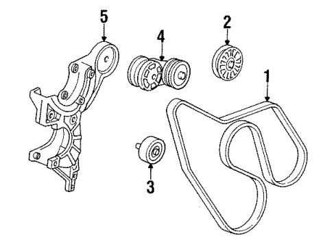 1990 Chevy C3500 Belts & Pulleys Diagram