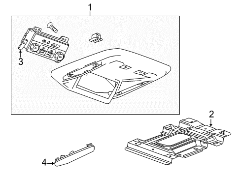 2017 Cadillac Escalade Overhead Console Diagram
