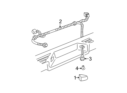 2001 GMC Sierra 3500 License Lamps Diagram