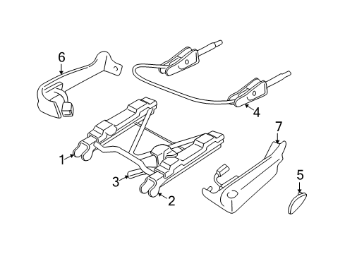 2000 Buick Century Tracks & Components Diagram
