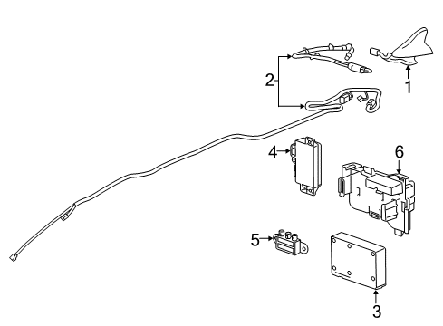 2014 Chevy SS Communication System Components Diagram
