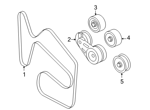 2007 Pontiac G6 Belts & Pulleys Diagram