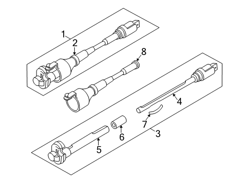 1994 GMC Sonoma Shaft Assembly Diagram for 26027261