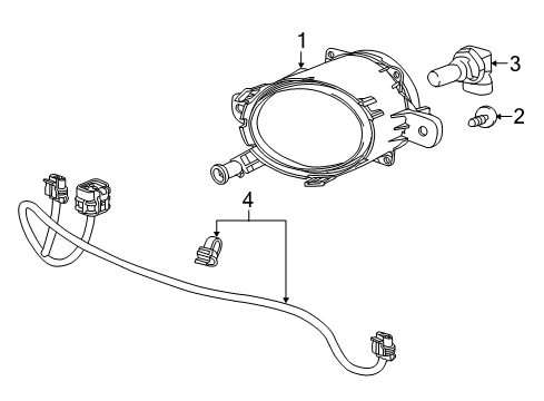 2014 Chevy SS Bulbs Diagram