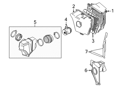 2005 Cadillac CTS Air Intake Diagram