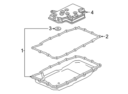 2023 Cadillac Escalade ESV Transmission Components Diagram