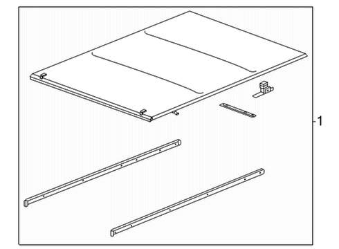 2022 Chevy Silverado 2500 HD Exterior Trim - Pick Up Box Diagram 5 - Thumbnail