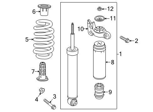2018 Buick Enclave Shocks & Components - Rear Diagram