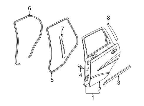 2006 Chevy Aveo Rear Door Diagram