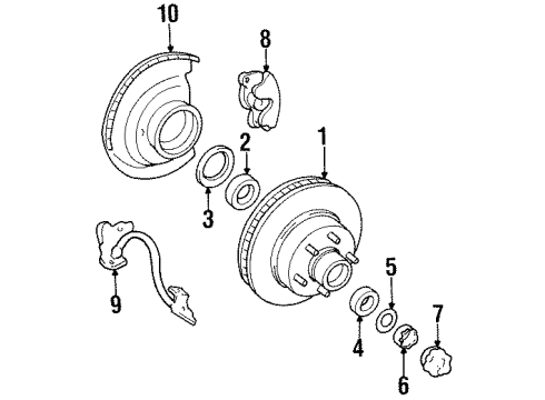 1994 Chevy K1500 Front Brakes Diagram