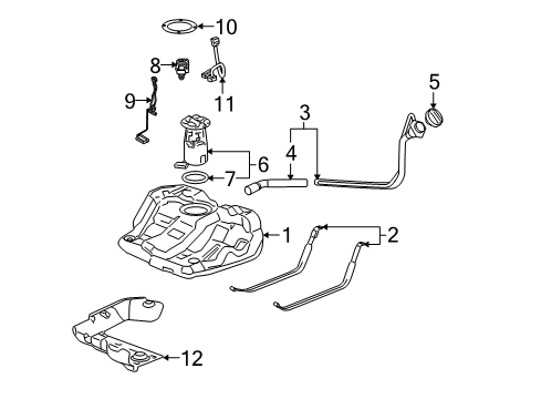 2007 Buick LaCrosse Fuel Supply Diagram