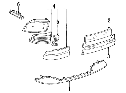 1991 Chevy Beretta Tail Lamps Diagram