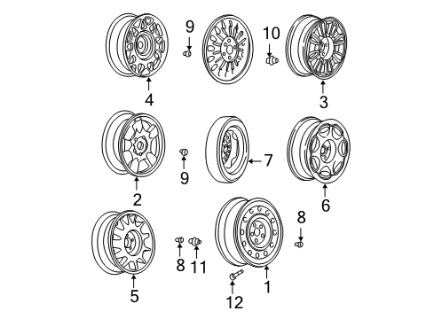 2000 Buick LeSabre Wheels Diagram