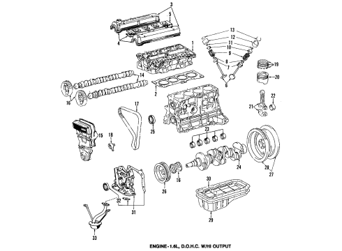 1988 Chevy Nova Motor Mount Diagram for 94844612