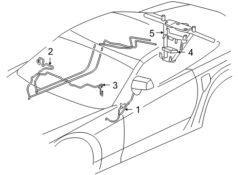 2007 Cadillac XLR Antenna & Radio Diagram