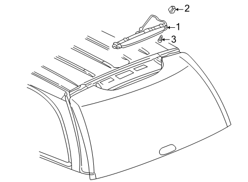2005 Buick Rainier High Mount Lamps Diagram