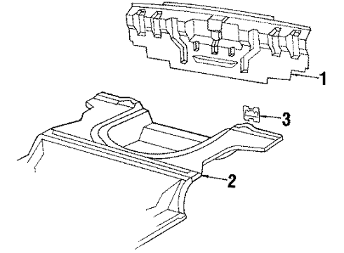 1986 Pontiac Sunbird Rear Body Diagram