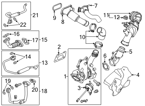 2016 Cadillac CTS Turbocharger Diagram