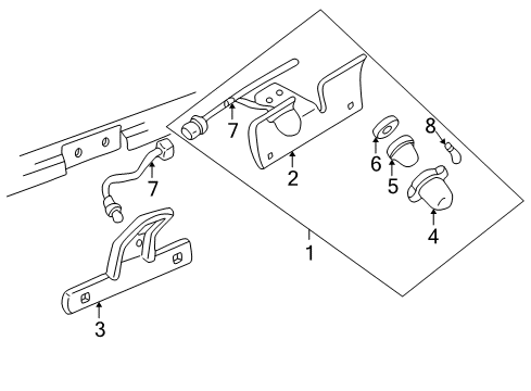1997 GMC C1500 License Lamps Diagram