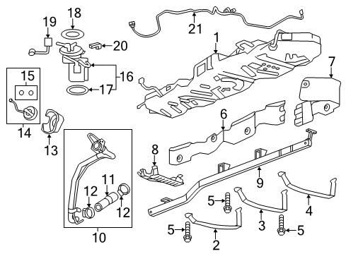 2011 Buick Enclave Fuel System Components Diagram