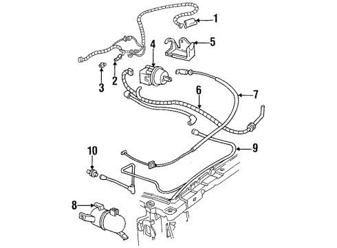 1988 Chevy Corsica Check Valve Diagram for 1645516