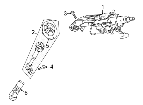 2011 Buick Enclave Steering Column, Steering Wheel Diagram