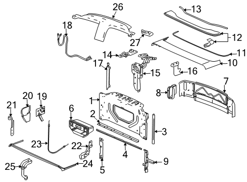 2005 Chevy SSR Cable Diagram for 88980397