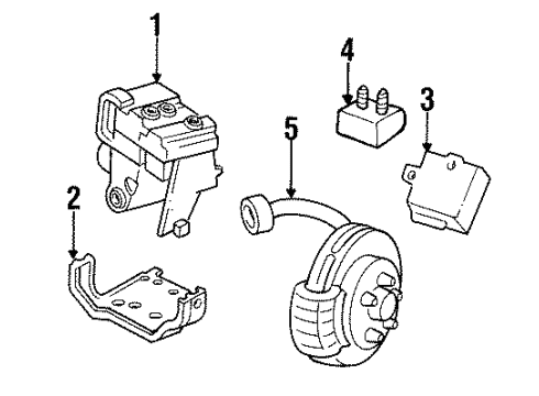 1997 Cadillac DeVille Traction Control Components Diagram