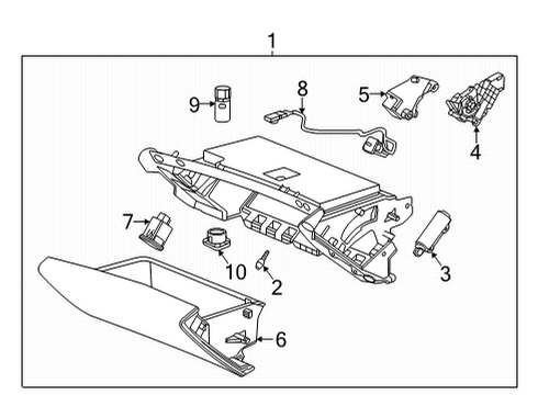 2021 Chevy Corvette Glove Box Diagram