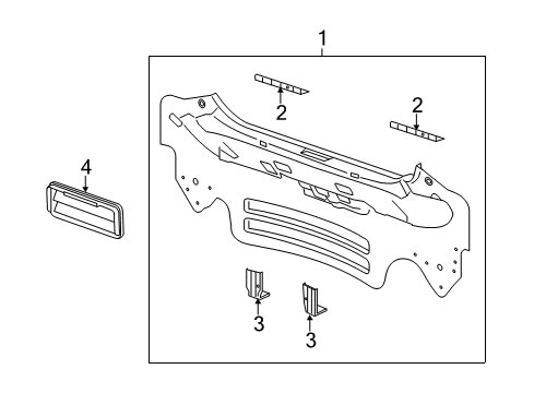 2013 Chevy Spark Rear Body Diagram