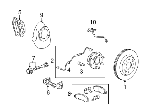 2017 Cadillac Escalade Anti-Lock Brakes Diagram