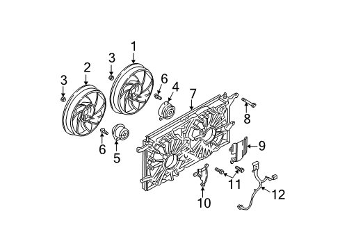 2003 Pontiac Aztek Cooling System, Radiator, Water Pump, Cooling Fan Diagram 2 - Thumbnail