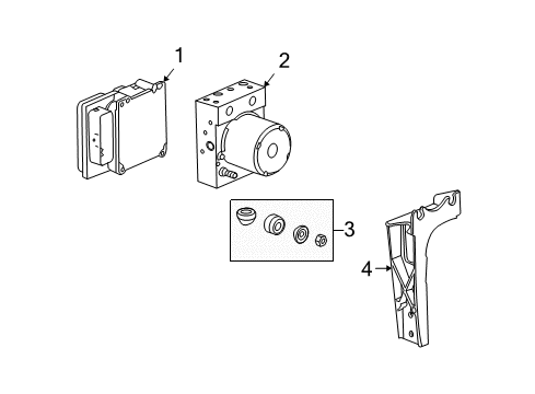 2011 Chevy Corvette ABS Components Diagram