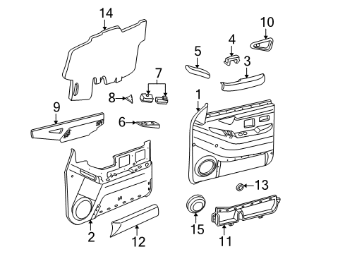 1997 Chevy S10 Front Door Diagram