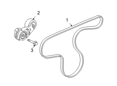 2004 Chevy Colorado Belts & Pulleys Diagram