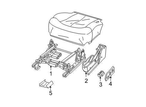 2004 Cadillac Escalade EXT Tracks & Components Diagram