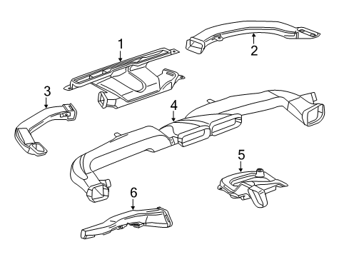 2015 Cadillac ELR Ducts Diagram