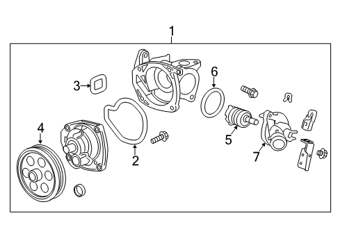 2014 Chevy Malibu Cooling System, Radiator, Water Pump, Cooling Fan Diagram