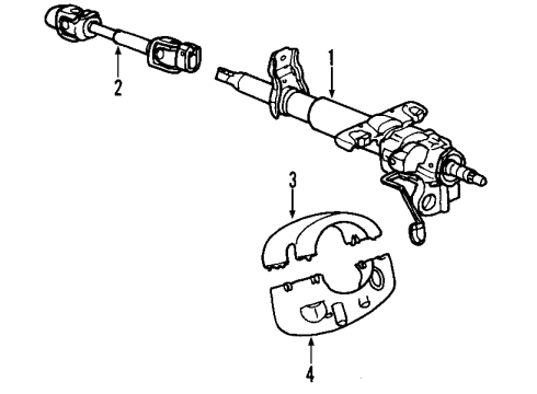 2010 Saturn Sky Steering Column & Wheel Diagram