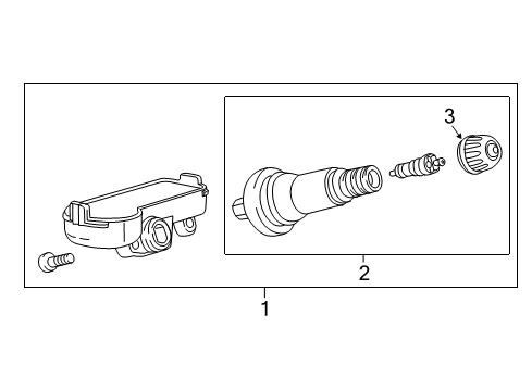 2021 GMC Canyon Tire Pressure Monitoring Diagram