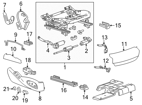 2017 Cadillac CTS Tracks & Components Diagram 2 - Thumbnail
